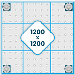 Refuerzo de la mesa 1200 x 1200 mm