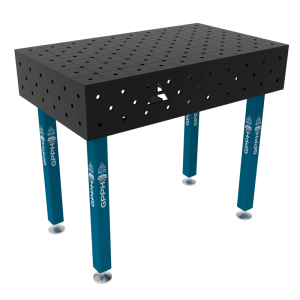 Welding table ECO Size - 1000x600mm, Grid - DIAGONAL, System - Φ16, Legs - On feet