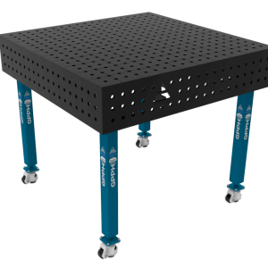 Welding table ECO Size - 1000x1000mm, Grid - 50x50mm, System - Φ16, Legs - On wheels