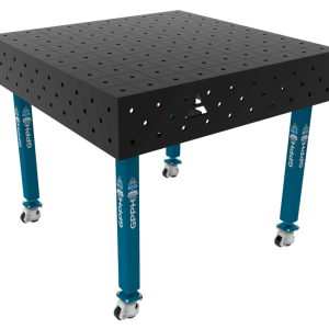 Welding table ECO Size - 1000x1000mm, Grid - 100x100mm, System - Φ16, Legs - On wheels