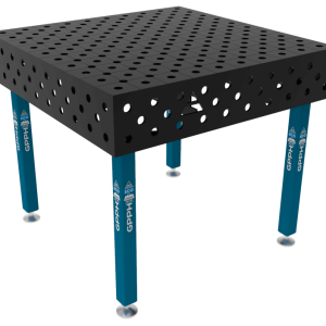 Welding table ECO Size - 1000x1000mm, Grid - DIAGONAL, System - Φ28, Legs - On feet