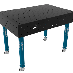 Welding table ECO Size - 1200x800mm, Grid - 100x100mm, System - Φ16, Legs - On wheels