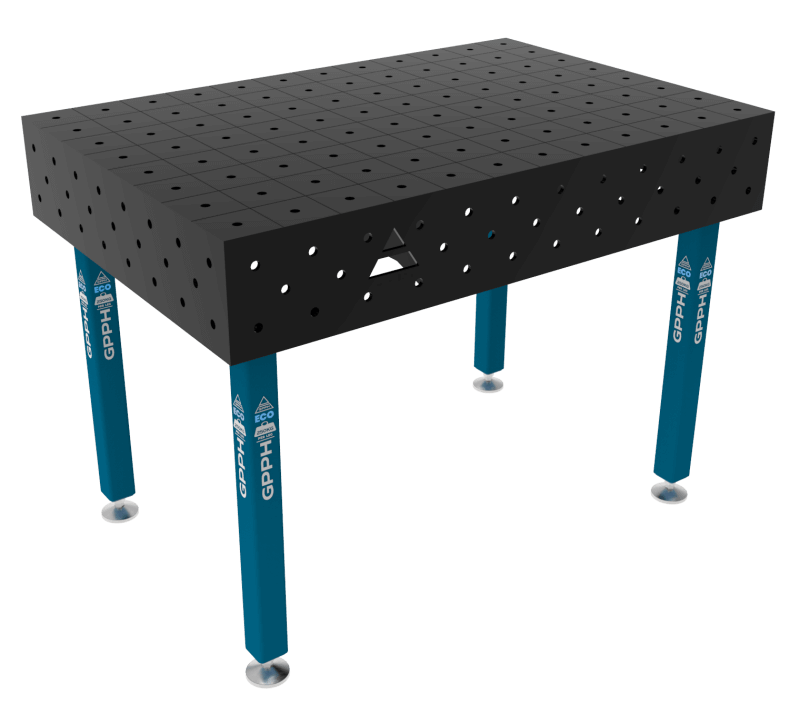 Welding table ECO Size - 1200x800mm, Grid - 100x100mm, System - Φ16, Legs - On feet