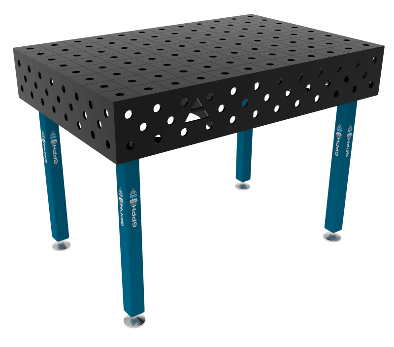 Welding table ECO Size - 1200x800mm, Grid - 100x100mm, System - Φ28, Legs - On feet