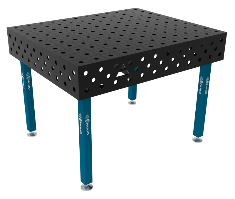 Welding table ECO Size - 1200x1000mm, Grid - 100x100mm, System - Φ28, Legs - On feet