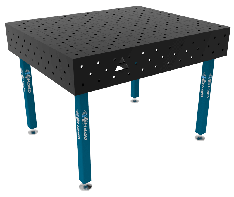 Welding Table ECO Size – 1200x1000 mm, Grid – DIAGONAL, System – Φ16, Legs – On feet