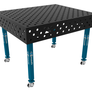 Welding table ECO Size - 1200x1000mm, Grid - DIAGONAL, System - Φ28, Legs - On wheels