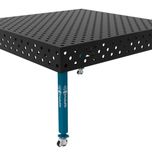 Stół Spawalniczy ECO Rozmiar - 1500x1480mm, Siatka - DIAGONALNA, System - Φ28, Nogi - Na kołach